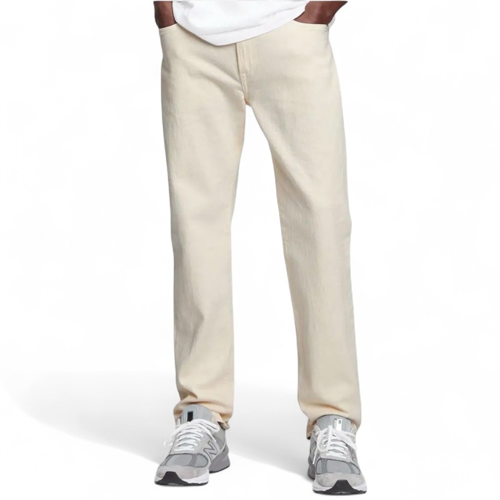 GAP Mens Ivory Cream Size 29x30 Straight GAPFLEX Denim Jeans NWT